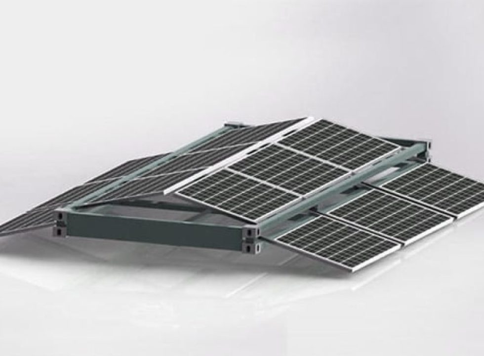 Toit solaire de container