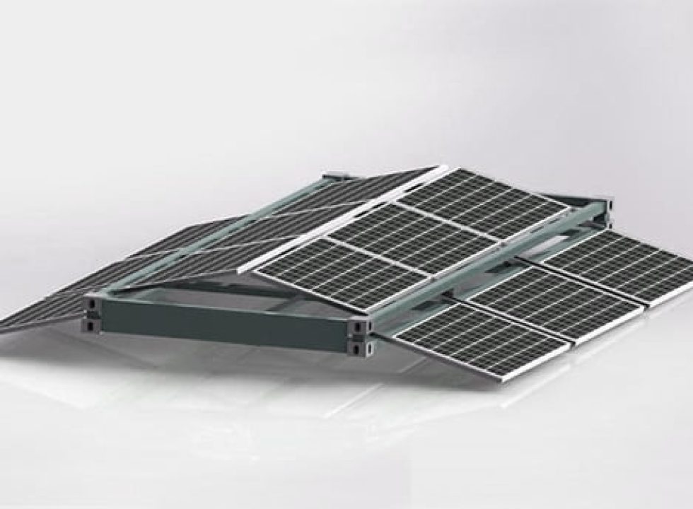 Toit solaire de container
